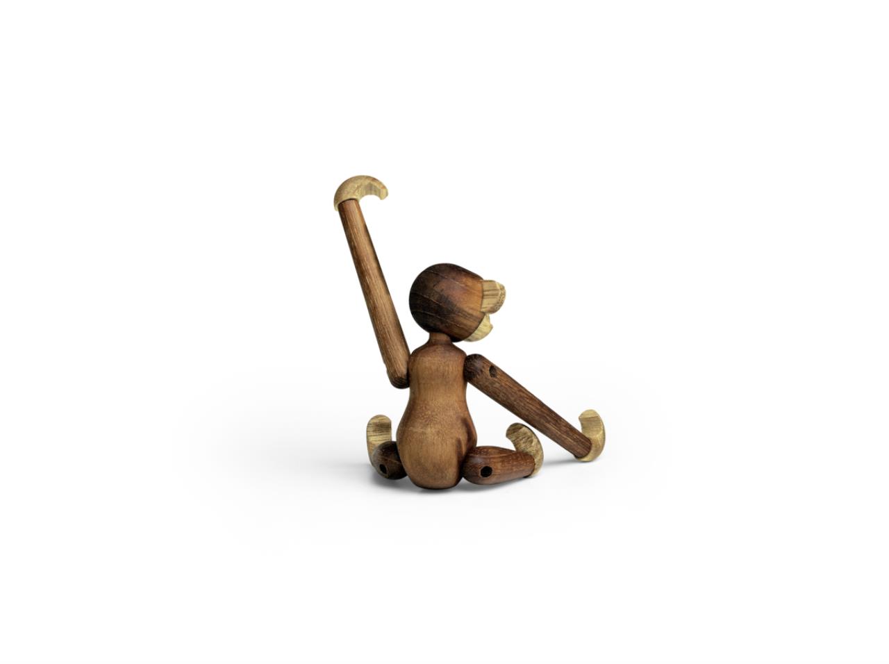 Affe mini, 9.5cm, Teak/Limba