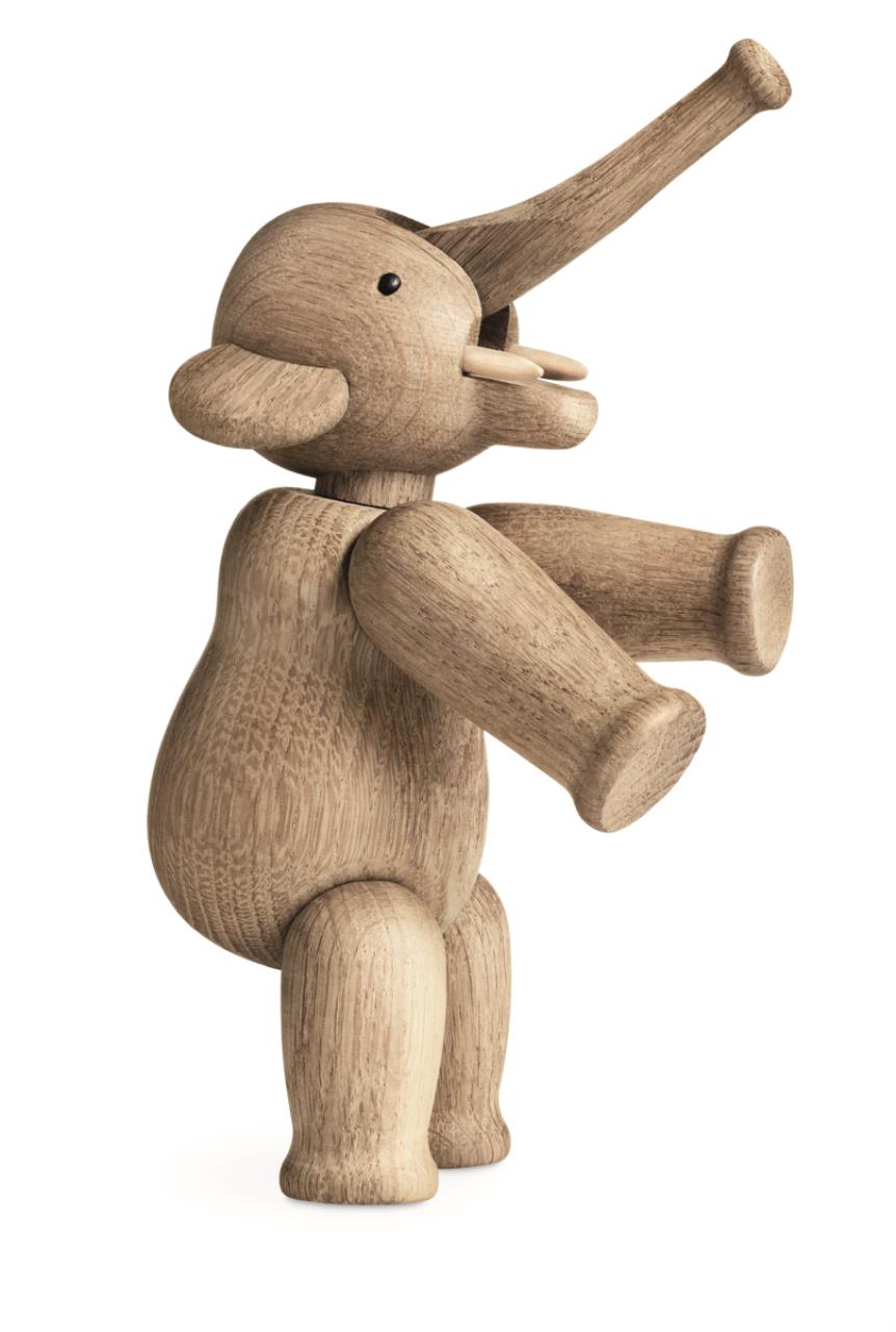 Elefant klein, 13cm, Eiche