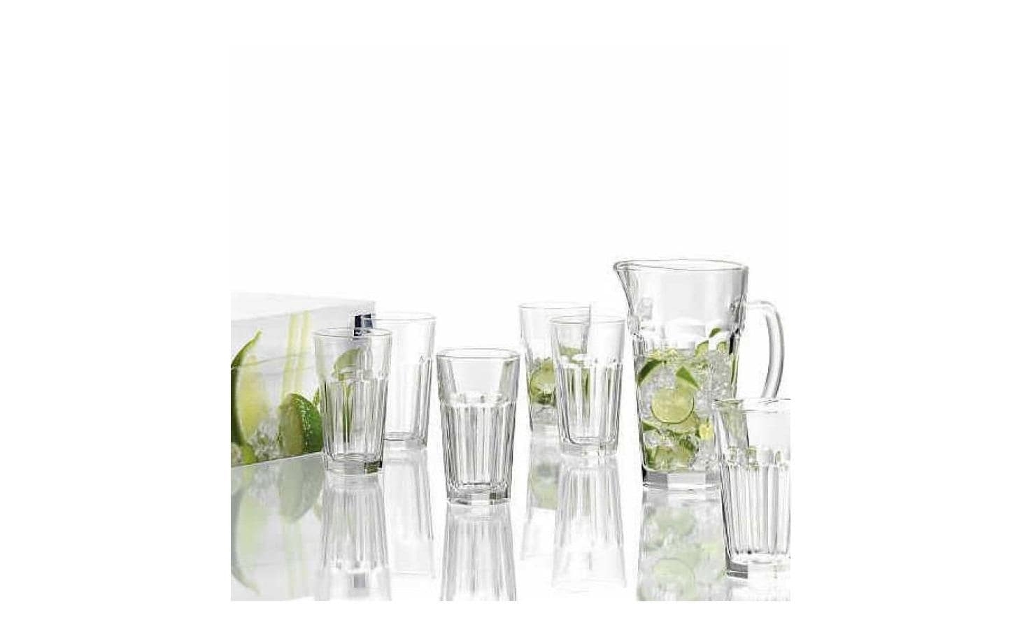 Leonardo Glas und Krug Set Rock Getränk, Cocktail, Mojito, Glas, Krug