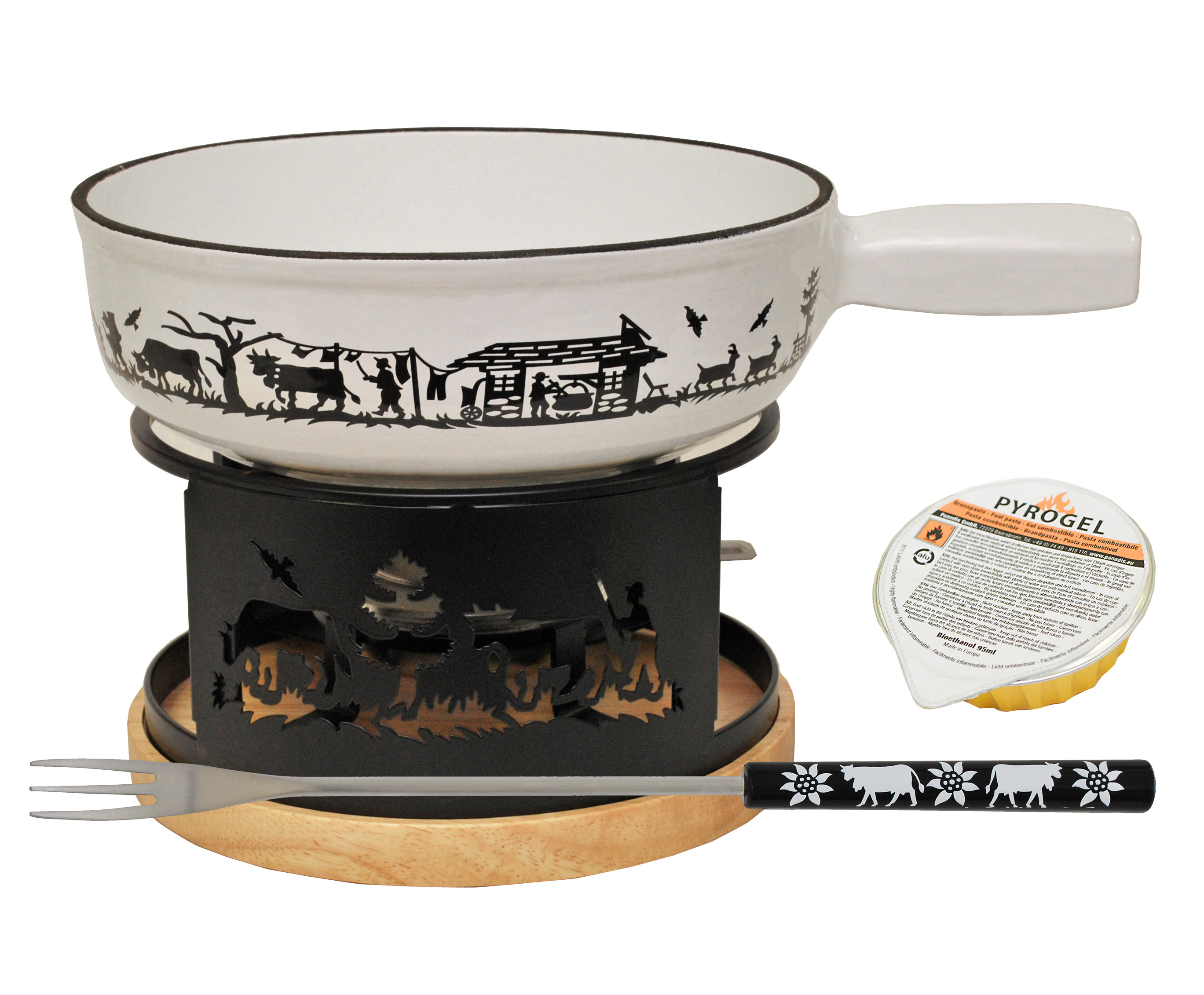 ALPES Fondue-Set 9-tlg BC, 23cm