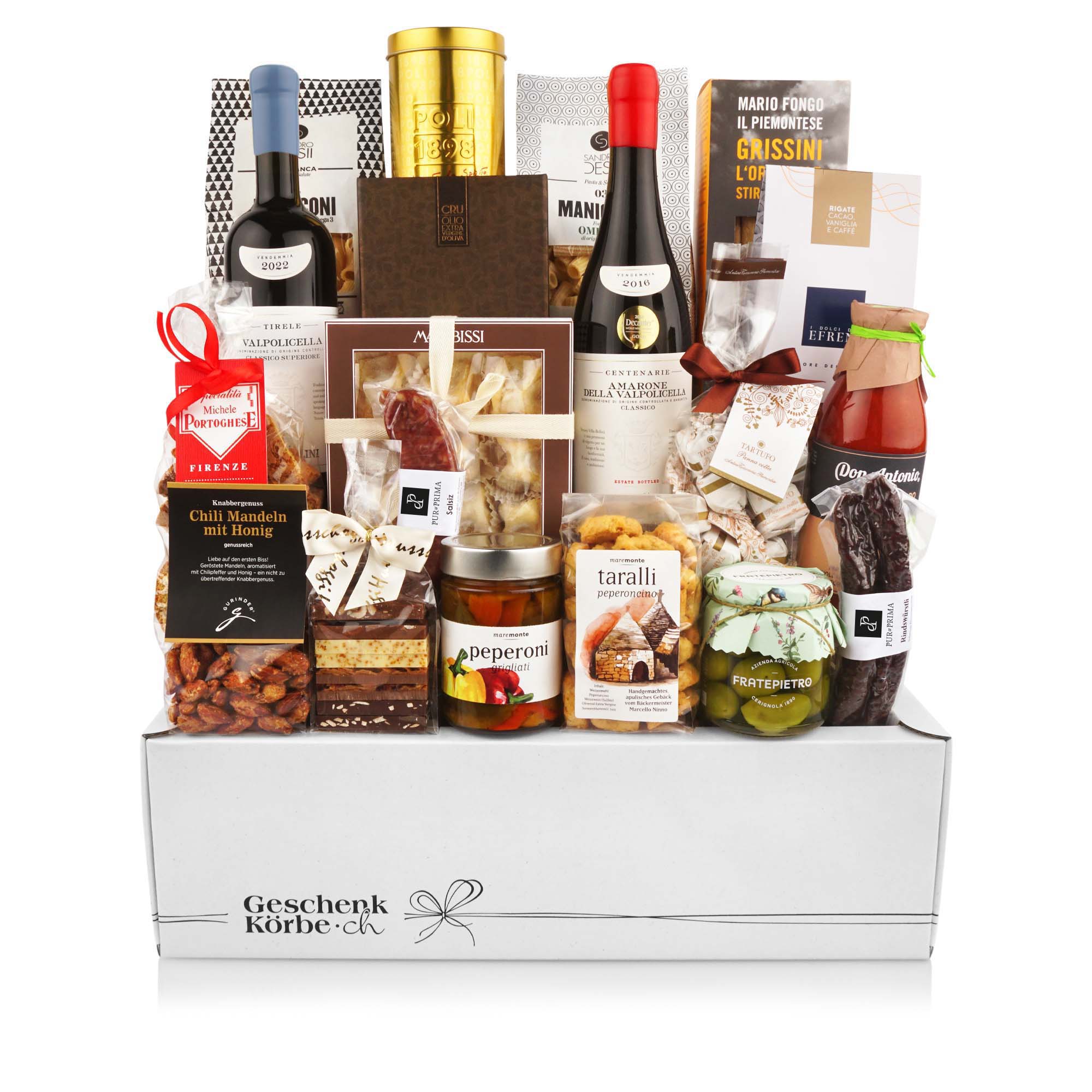 Geschenkkorb "Baron" Getränk, Flasche, Schnaps, Wein, Weinflasche, Alkohol, Getränk, Wein, Weinflasche