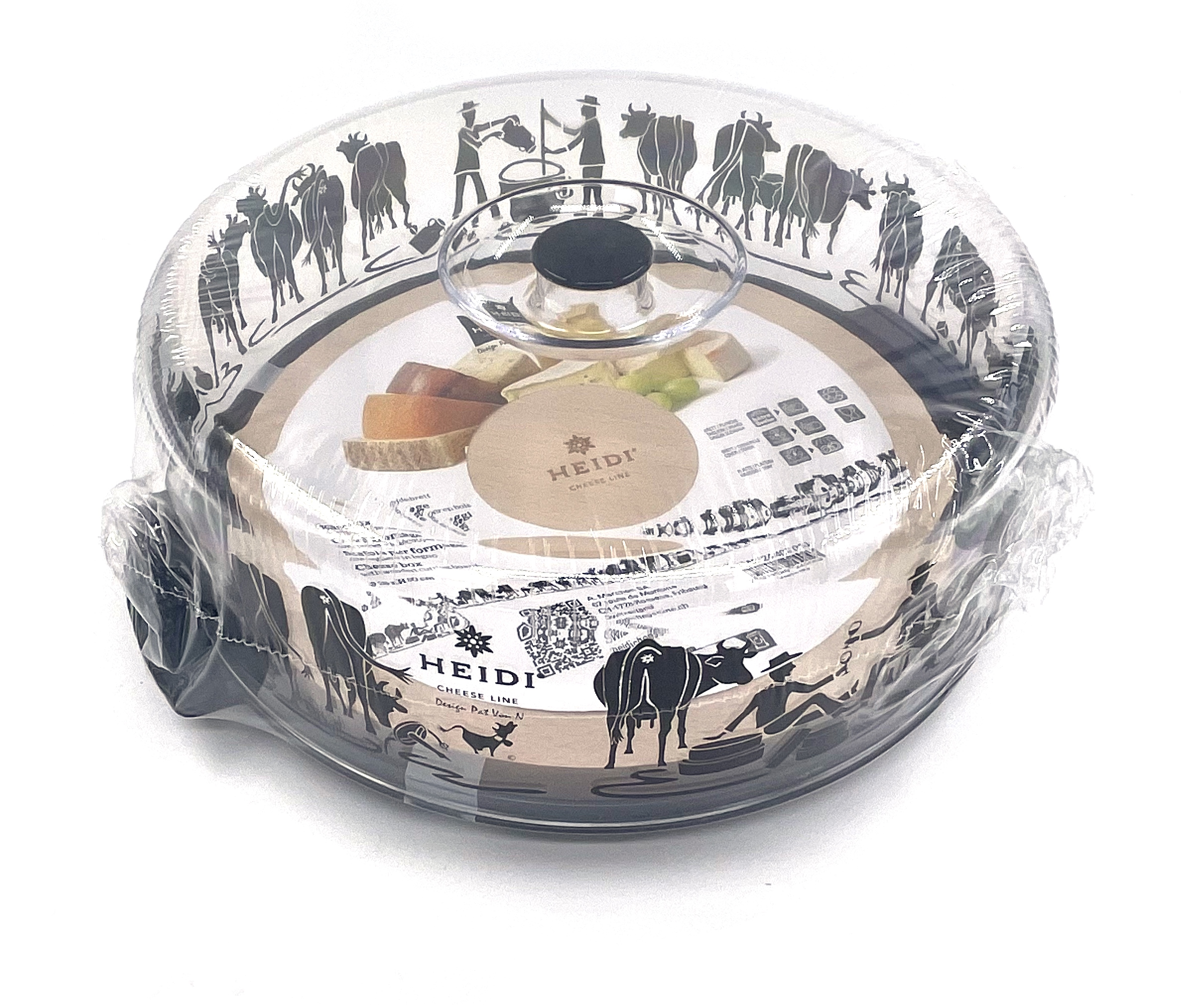 ALPES Käsebox ø26 cm, schwarz