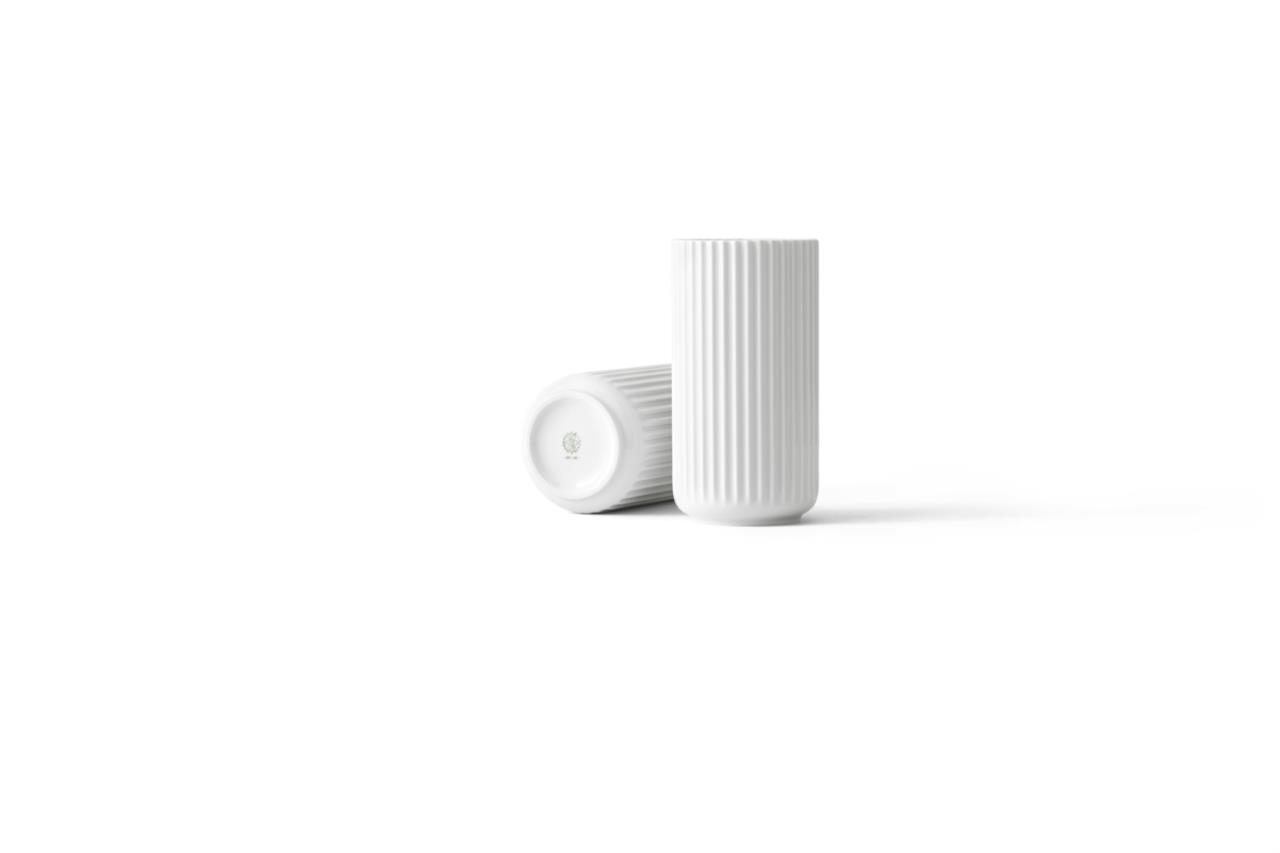 Lyngby Vase, 20.5cm, Weiss