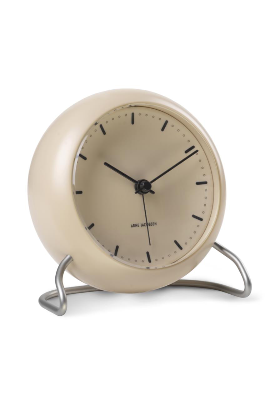 City Hall Tischuhr, 11cm, Sandy Beige