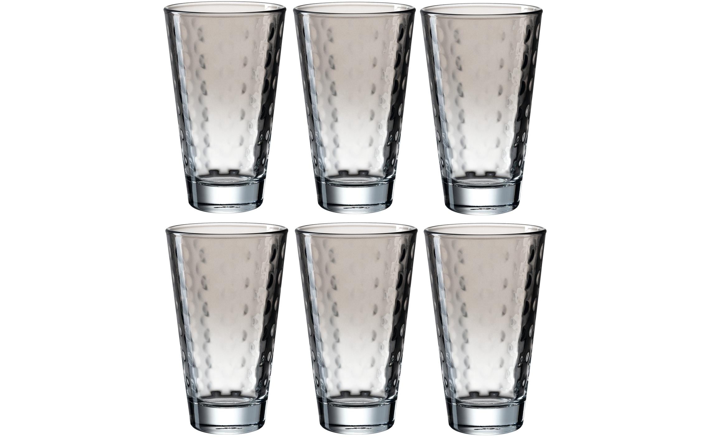 Leonardo Trinkglas Optic Pastell, grau, 300ml