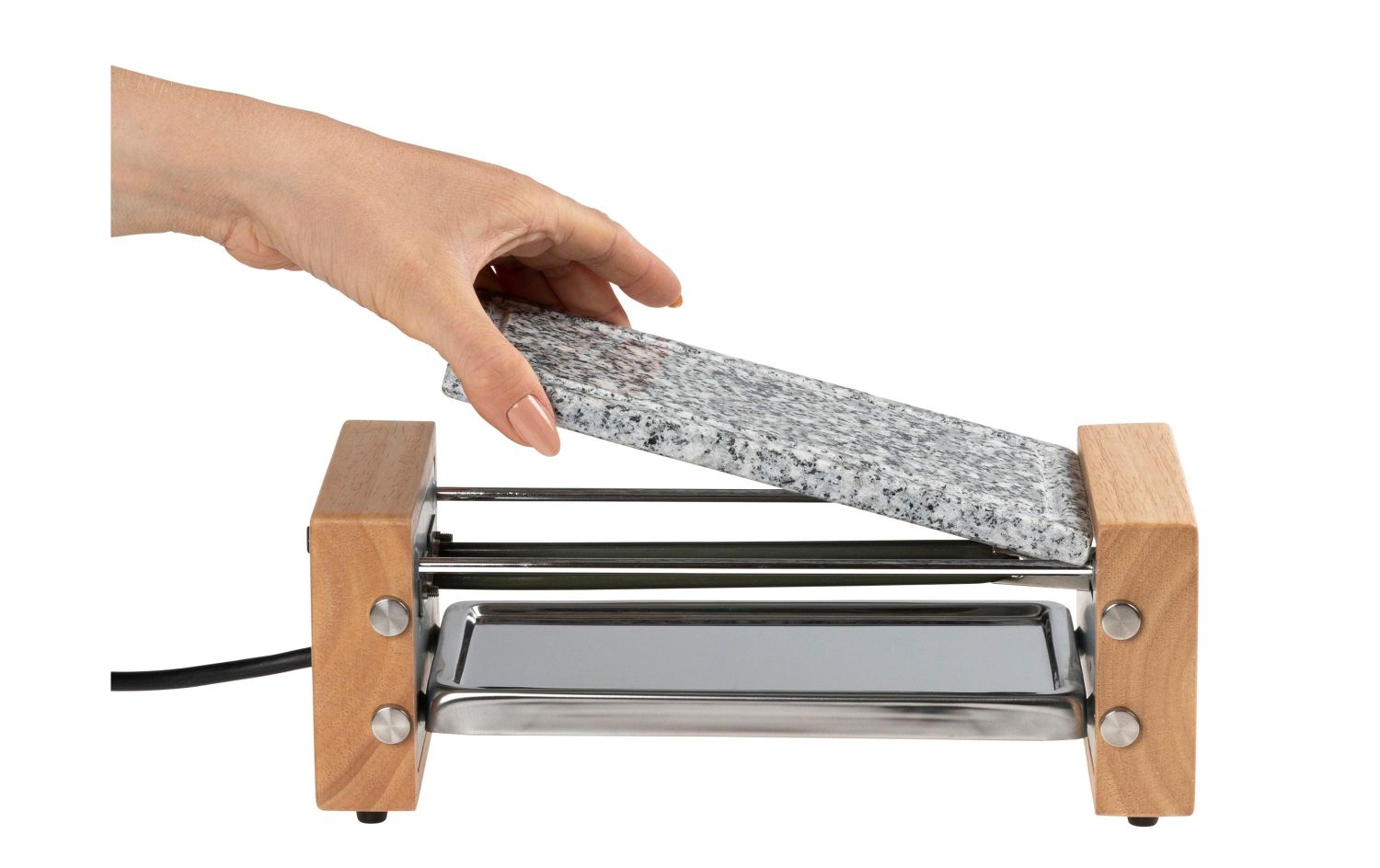 FURBER Raclette-Grill 2P Holz/Stein