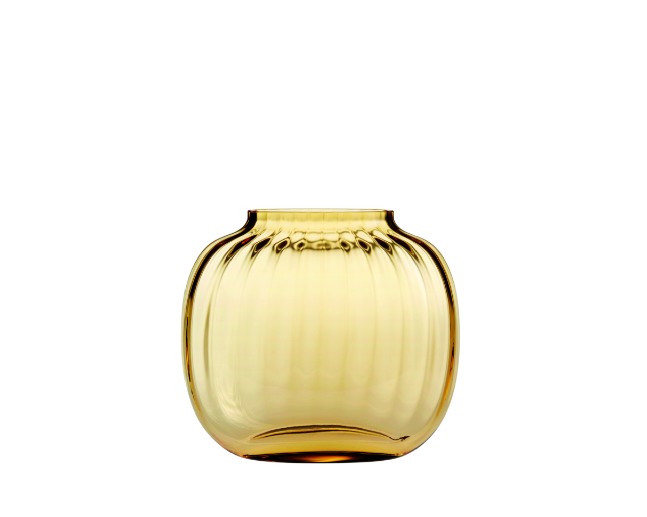 Primula Ovale Vase, 12.5cm, Amber