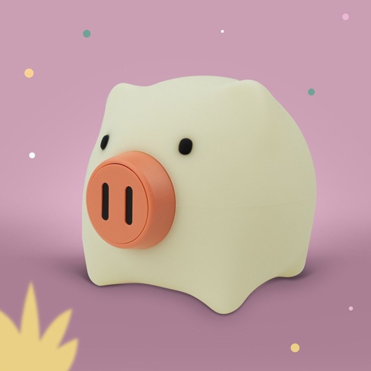 Sparschwein, Schweinchen, Sparschwein, Sparbüchse, Körperfarbe-hell, Rund