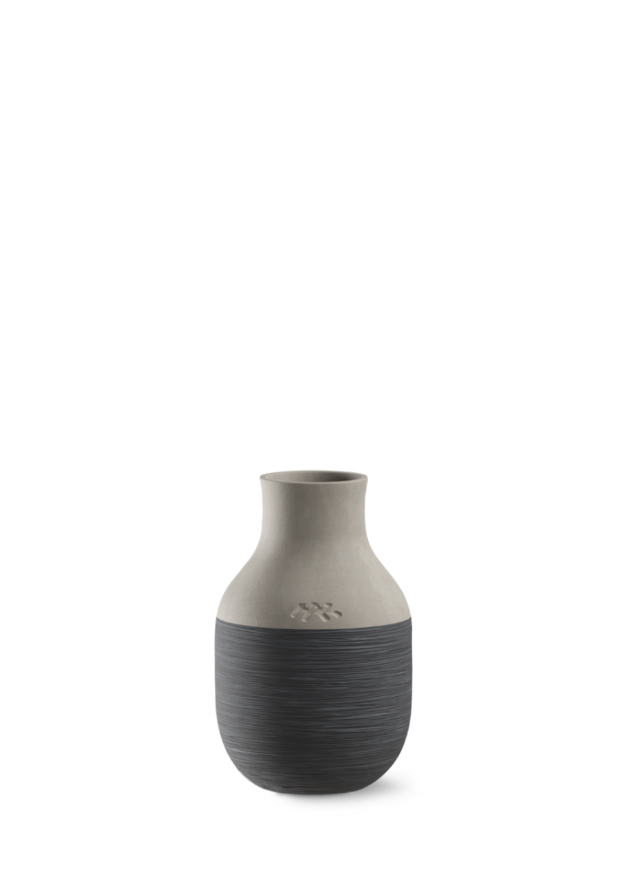 Omaggio Circulare Vase, 12.5cm, Anthrazit Grau