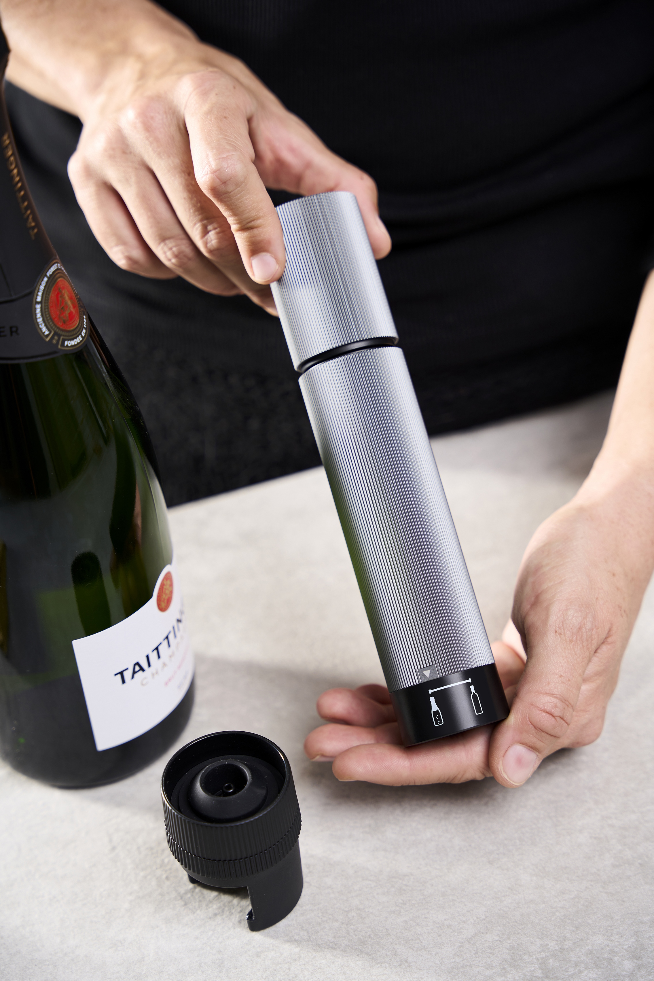 Vakuumpumpe PRESERVE 20 cm für Wein/Champagner