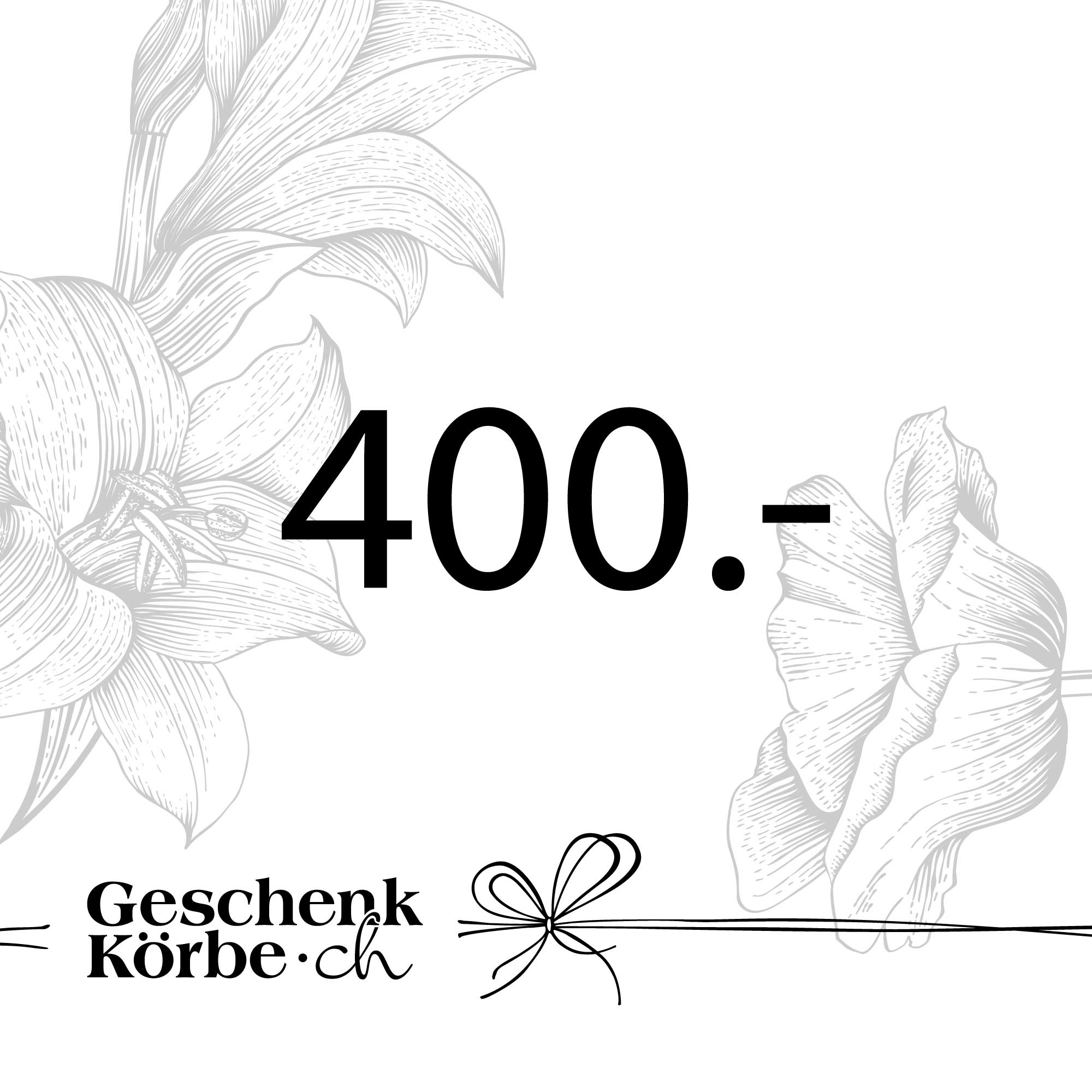 Gutschein - 400CHF Gutschein - 400CHF