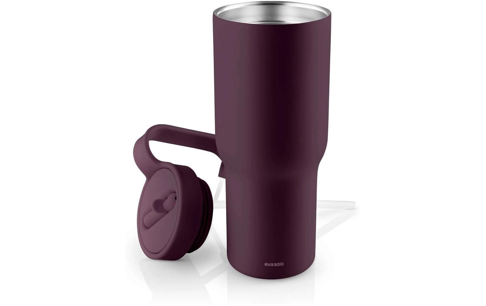 Becher, Trinkflasche, Vakuum-Isoliert, Aubergine, Reisebecher