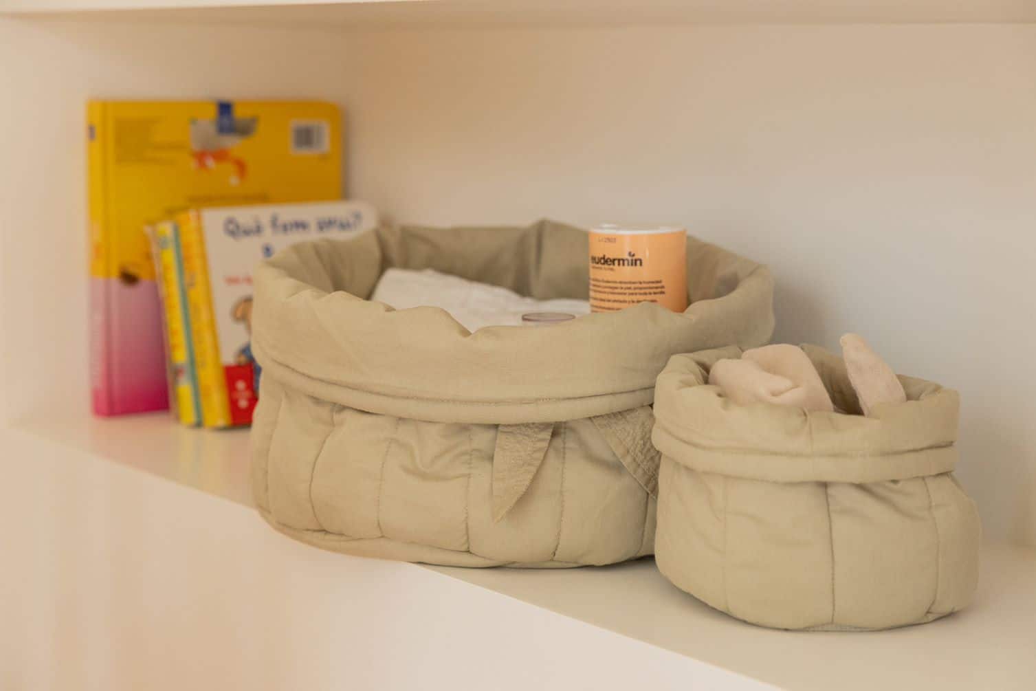 Quilted baskets (2er Set)- Bambie Olive