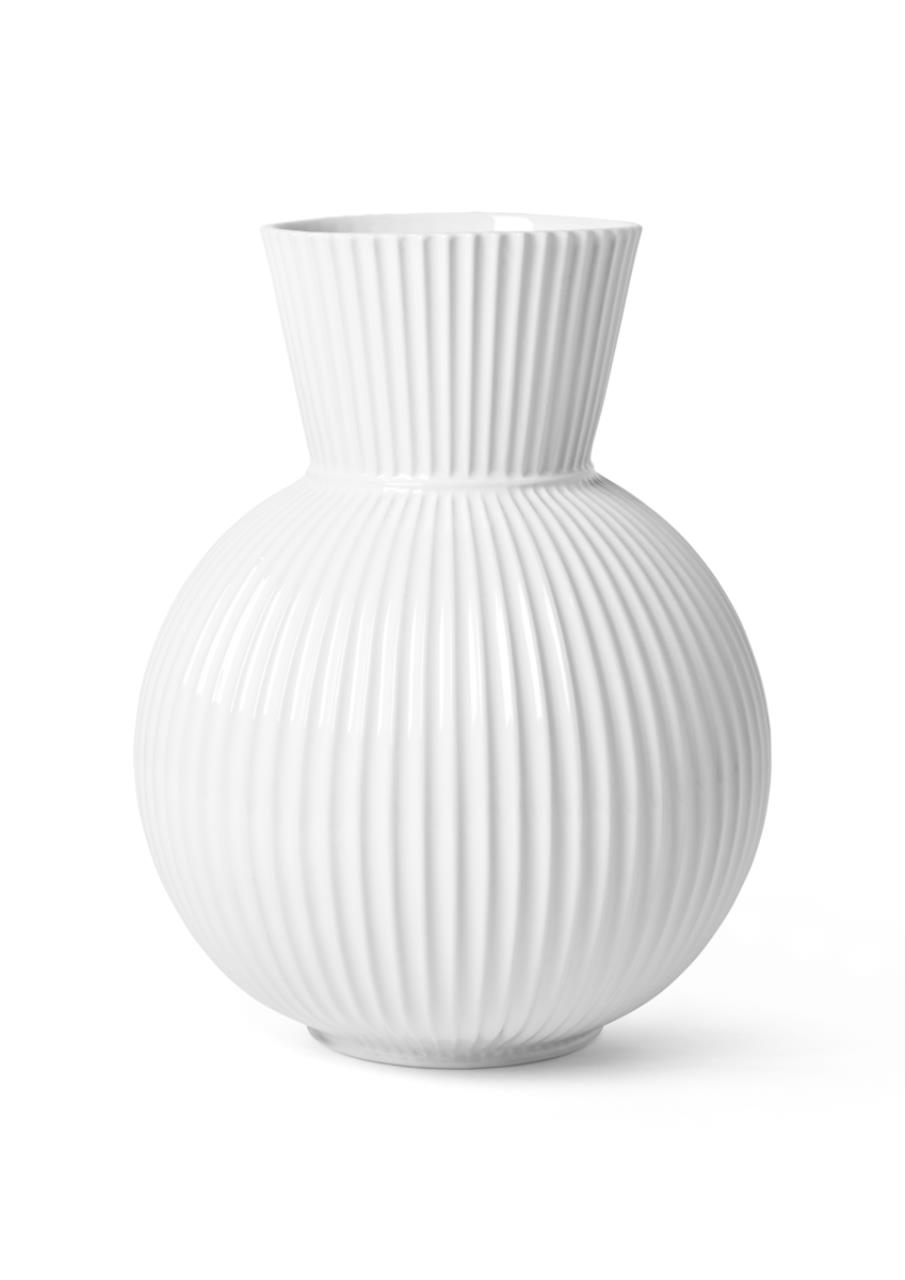 Lyngby Tura Vase, 34cm, Weiss