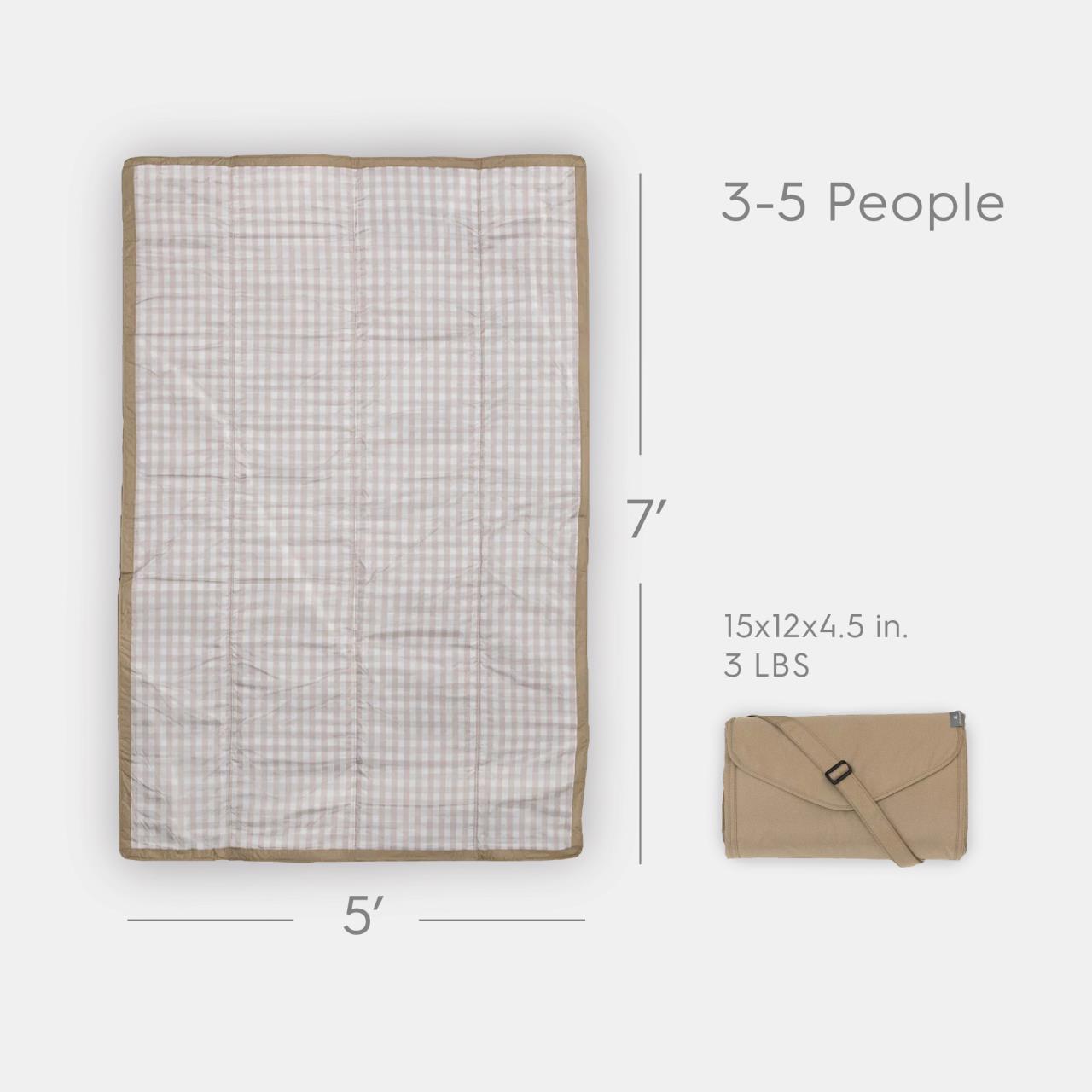 Picknick-Decke Big Beige Buffalo Check