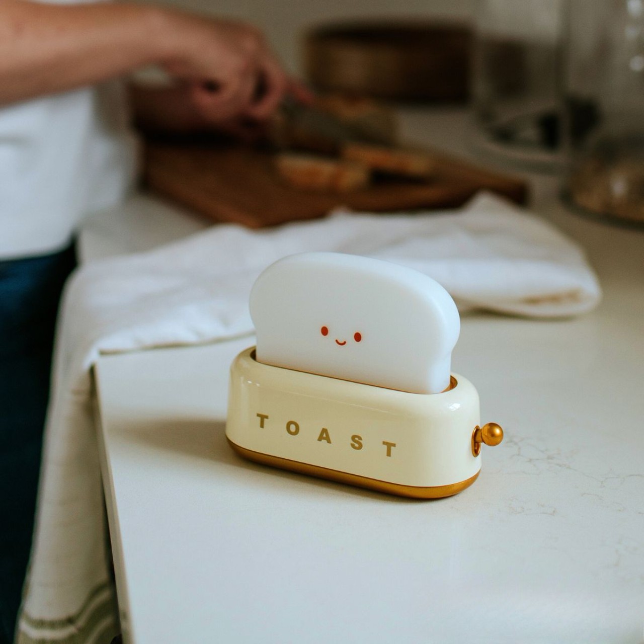 Toaster, Toast, Küchengerät, Weiß, Kompakt