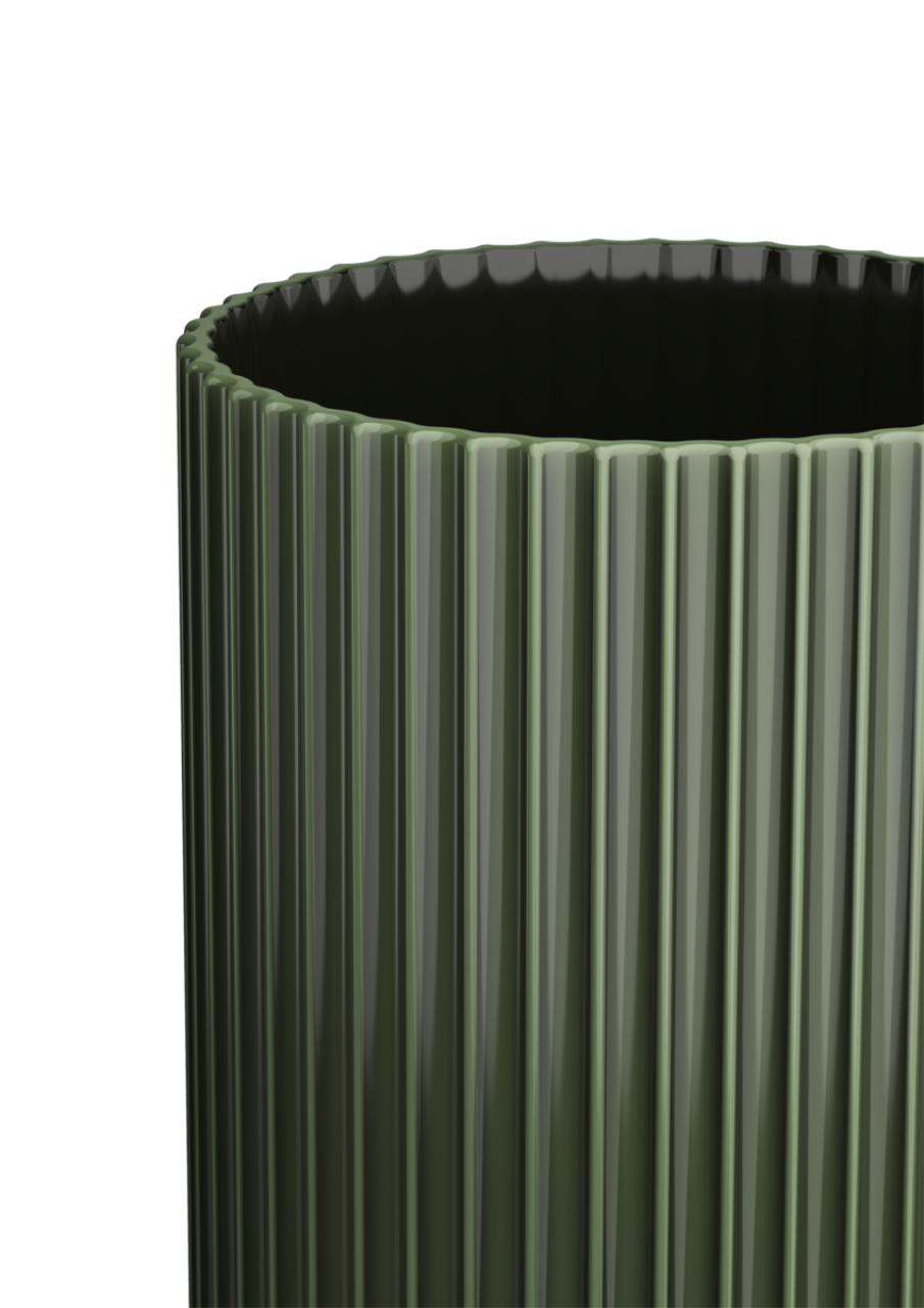 Lyngby Vase, 31cm, Dunkelgrün