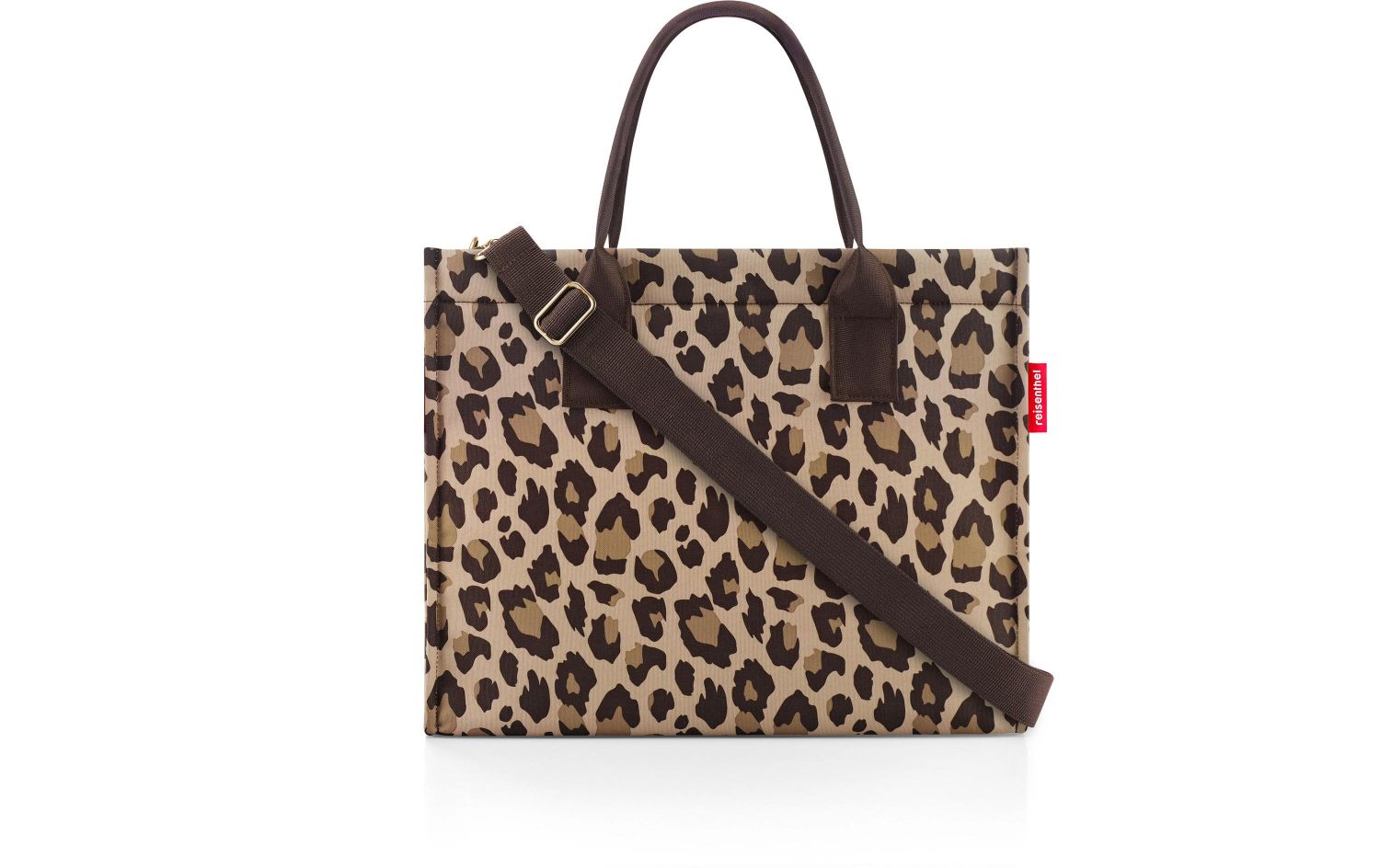 Tote, Leopard, Khaki braun, Schultertasche, Reißverschluss?