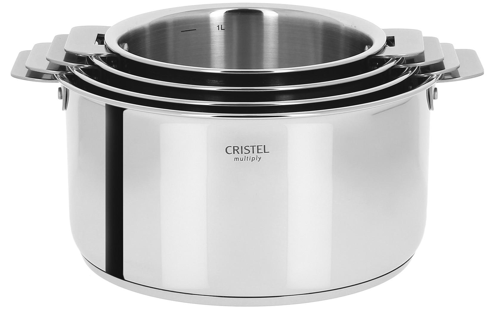 Cristel Edelstahltöpfe Casteline 4er Set