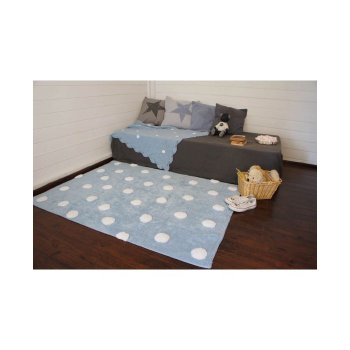 Rug Polka Dots Blue