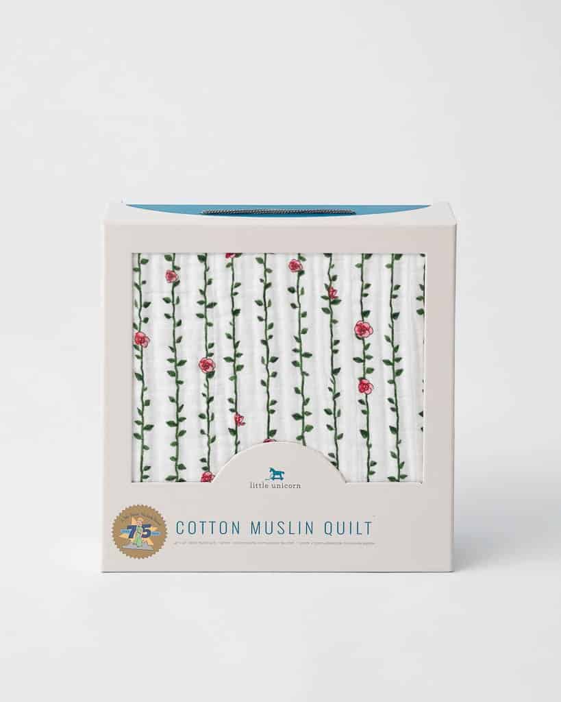 Cotton Muslin Quilt - Rose Wine