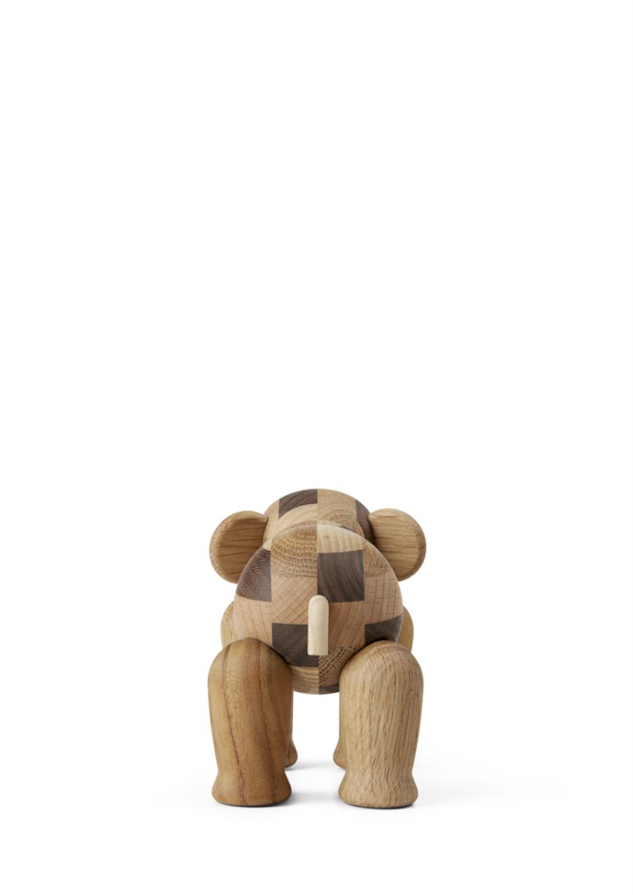 Elefant Reworked Anniversary mini, 9.5cm, gemischtes Holz