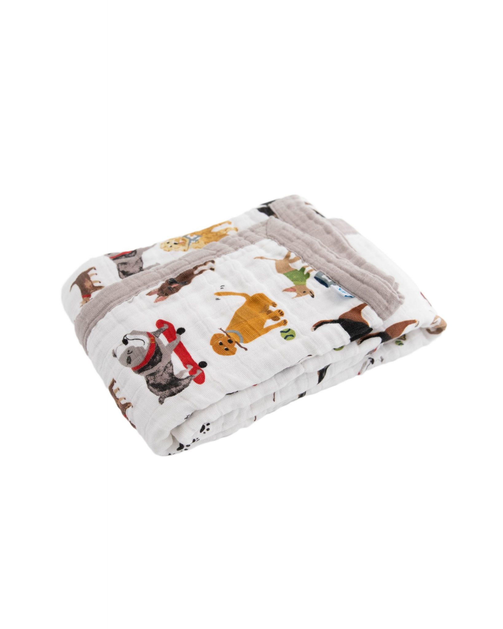 Cotton Muslin Baby Blanket - Woof