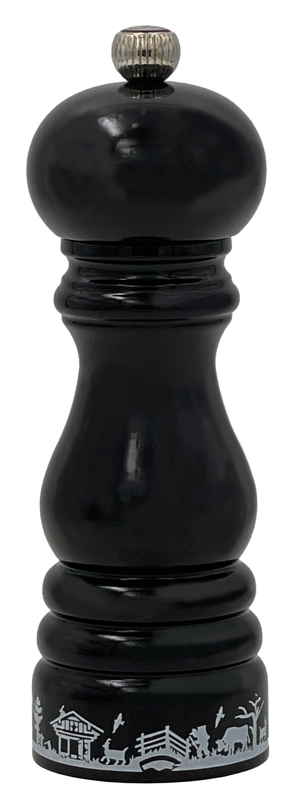 ALPES PARIS Pfeffermühle schwarz lackiert 18cm
