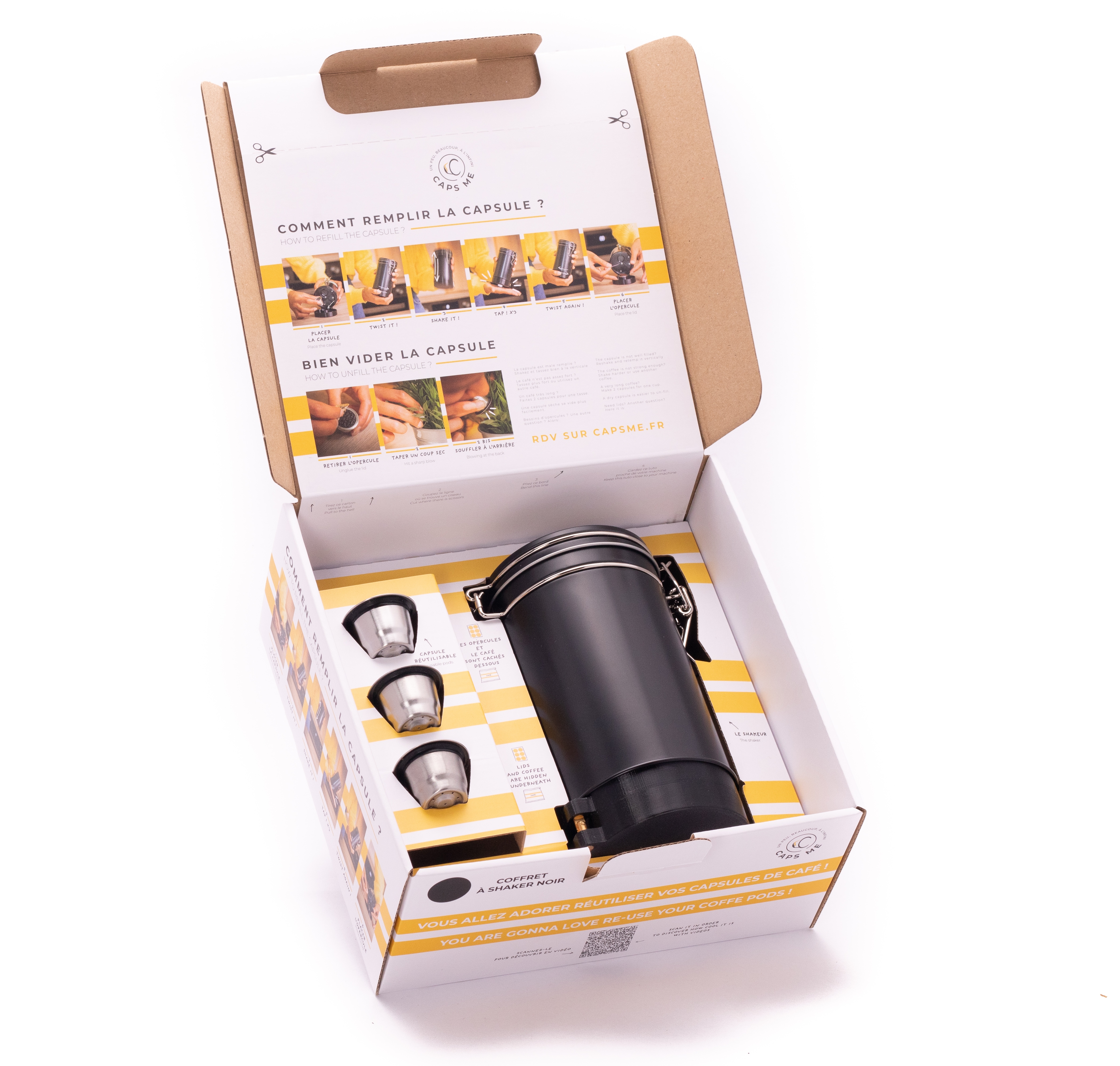 Kaffeebox schwarz