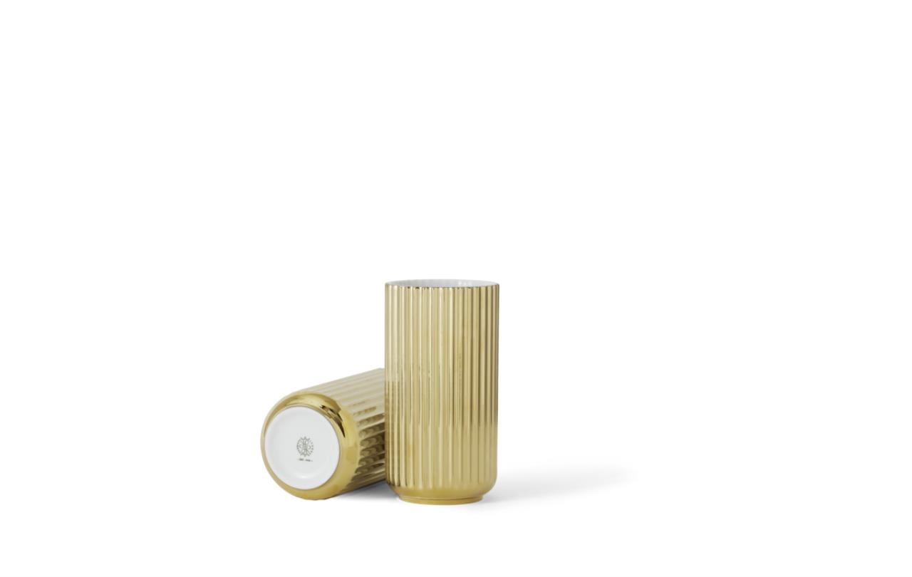 Lyngby Vase, 20.5cm, Gold