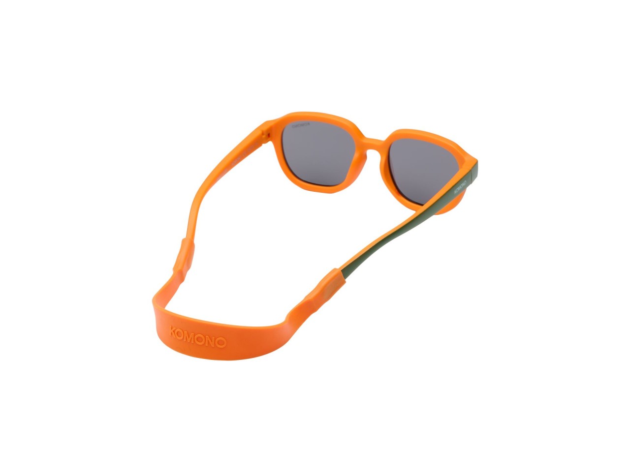 Sonnenbrille, orange, Gummi-Band, Rahmen-Sportbrille, Pattern-Abschnitt