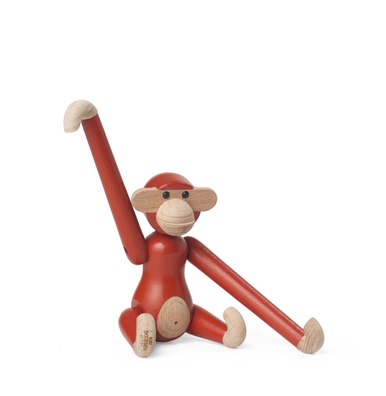 Affe mini vintage, 9.5cm, vintage rot