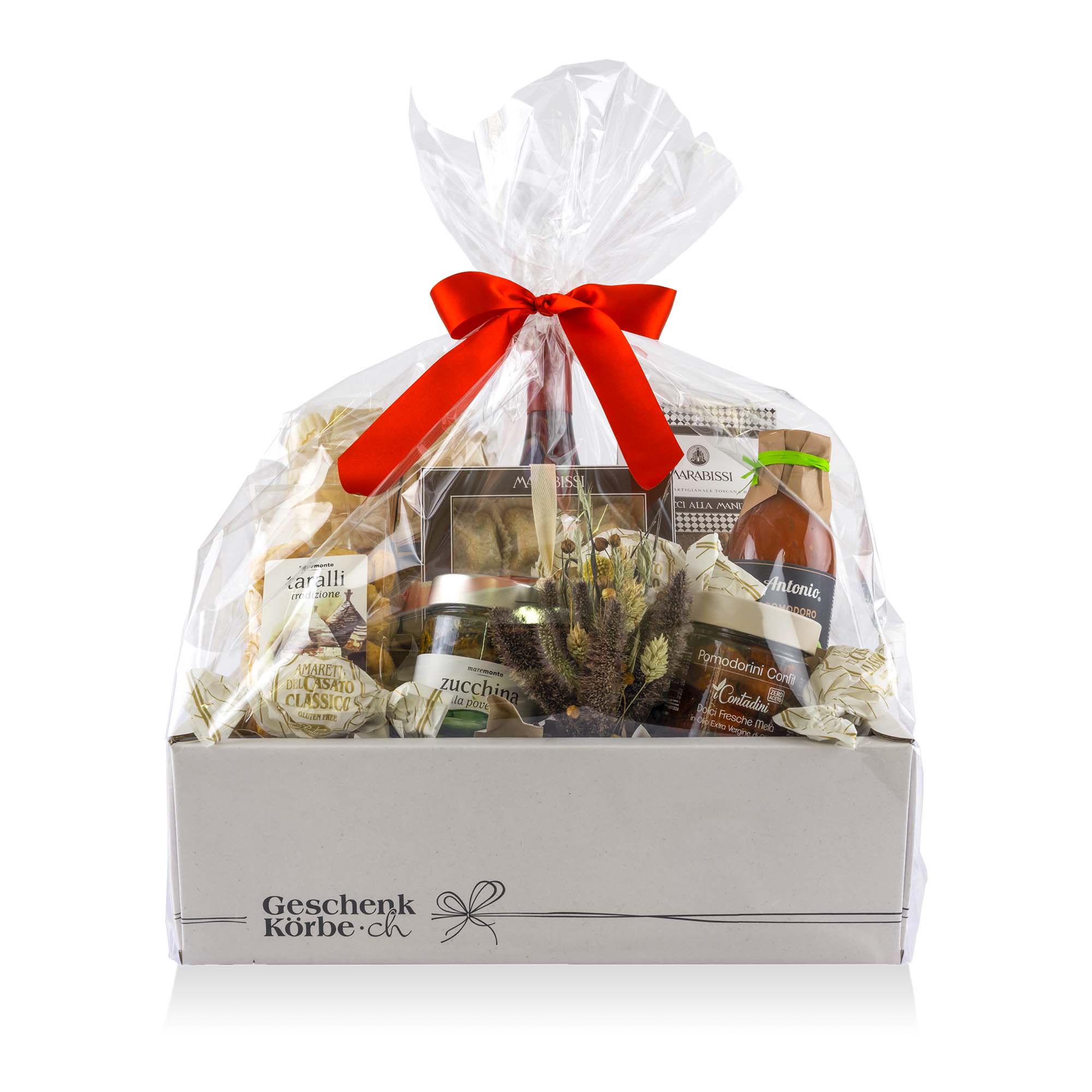 Geschenksverpackung für Geschenkkorb "Klassisch Rot" Geschenksverpackung für Geschenkkorb "Klassisch Rot"