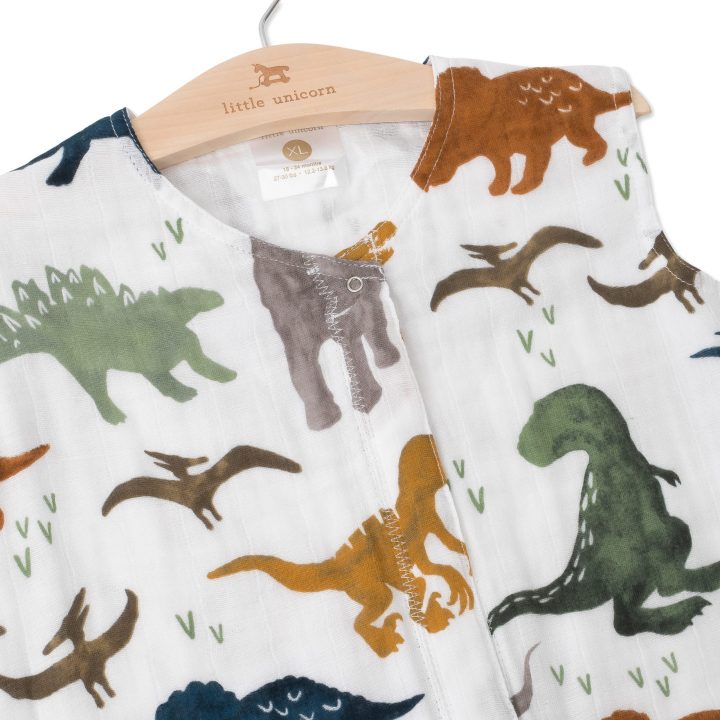 Cotton Muslin Quilted Sleep Bag Gr. XL - Dino Friends Cotton Muslin Quilted Sleep Bag Gr. XL - Dino Friends