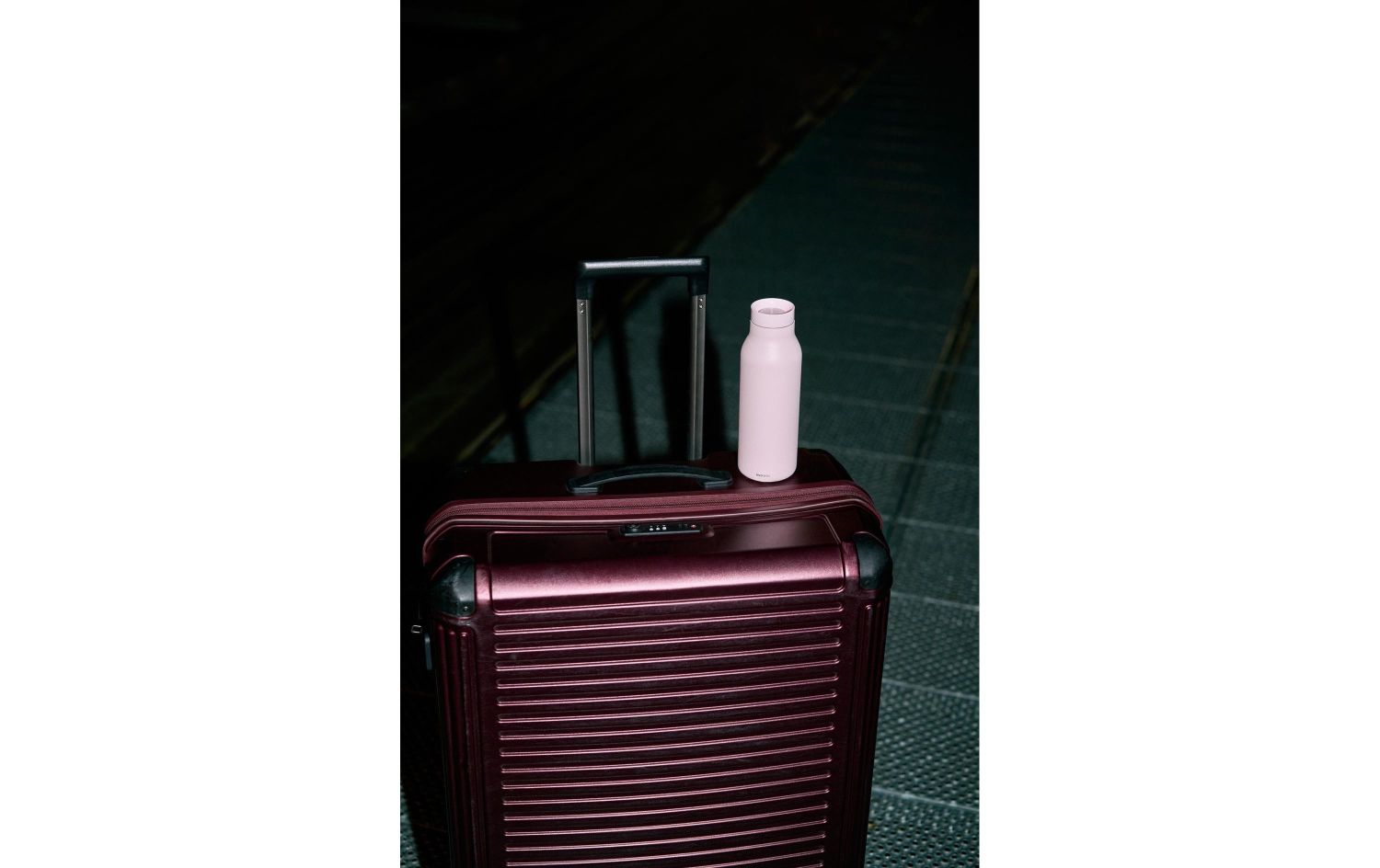 Reisegepäck, Koffer, Hardcase, Metallic, Wasserflasche