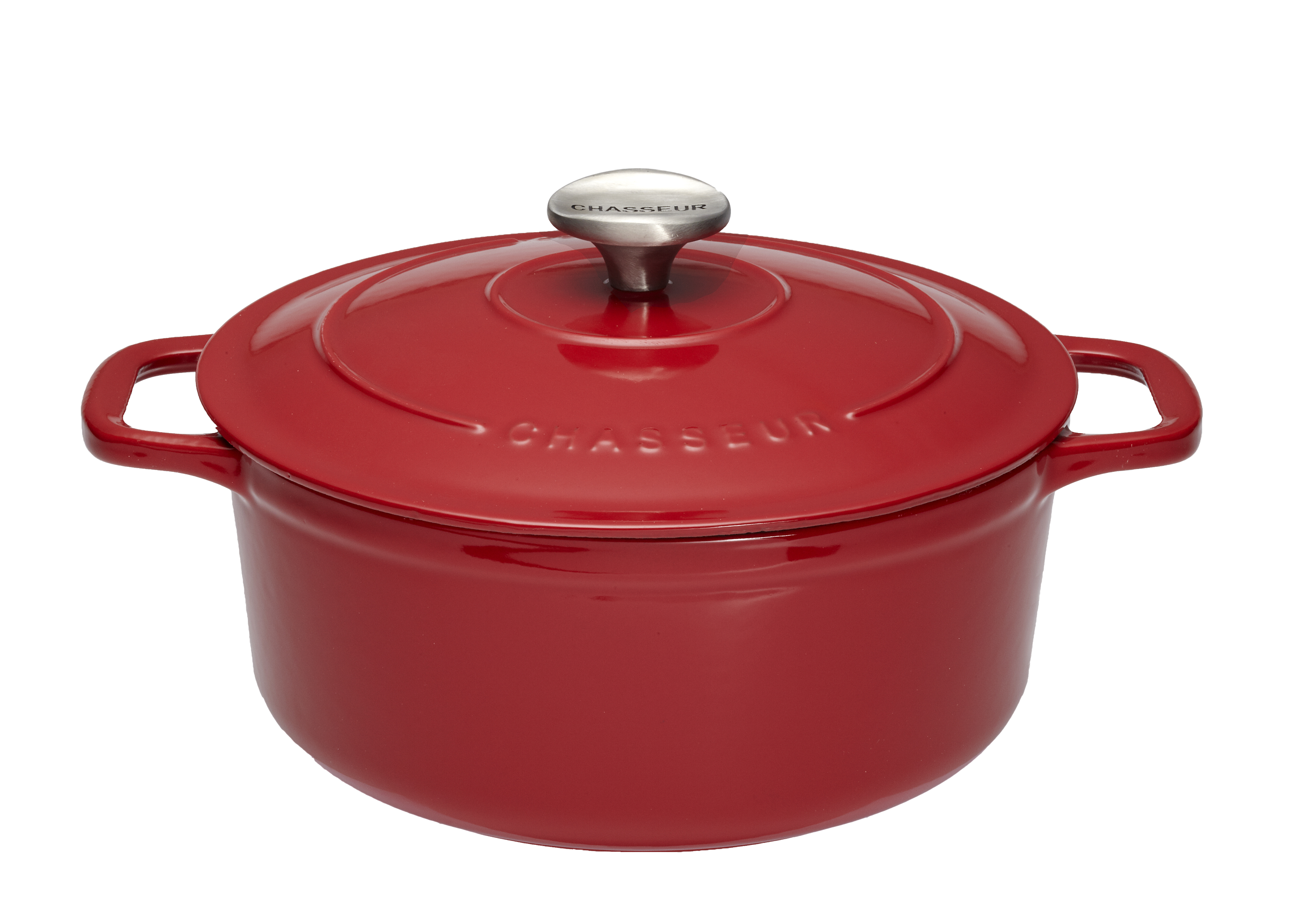 Schmortopf rund rot D.24cm