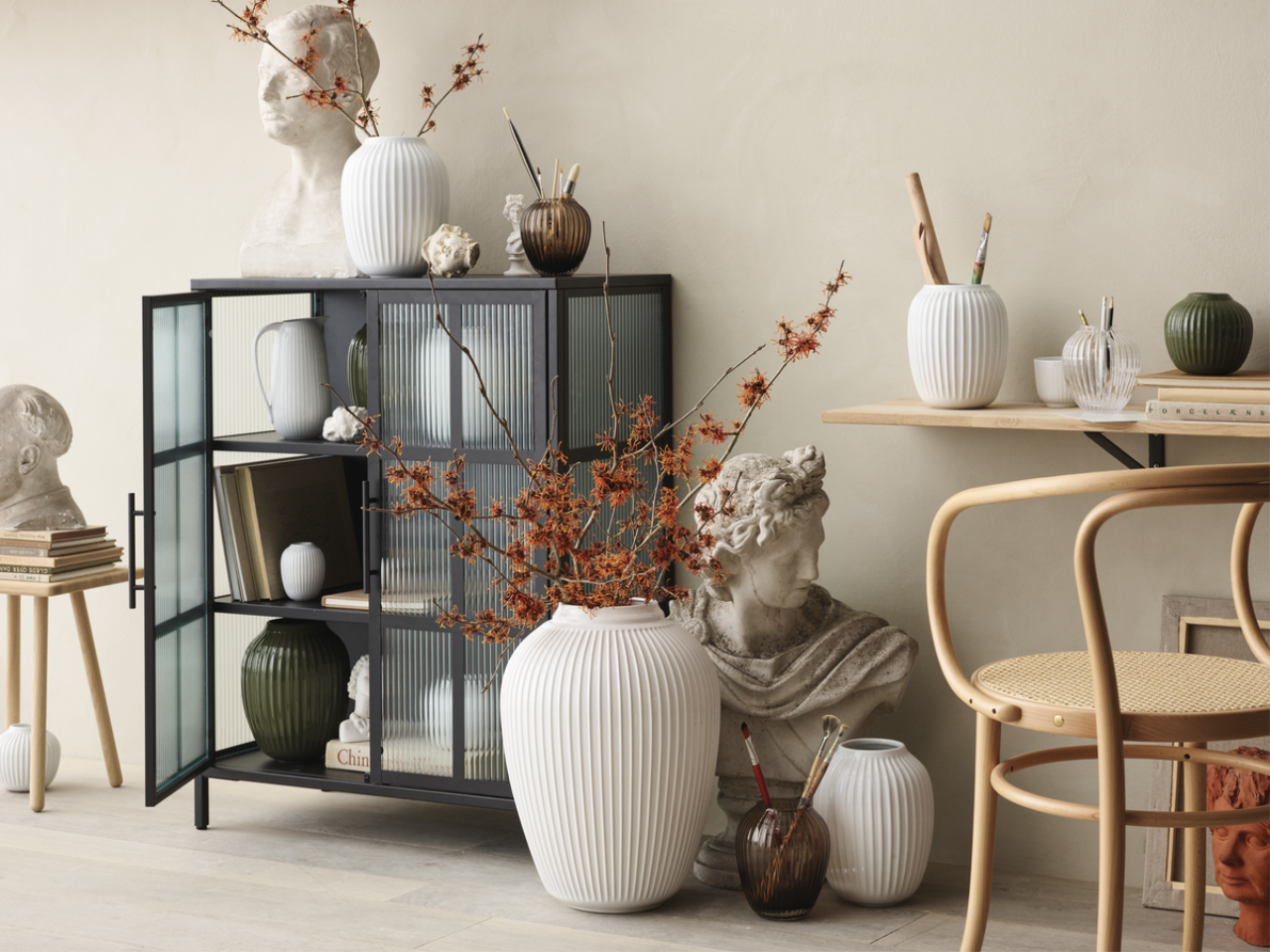 Hammershøi Bodenvase, 50cm, Weiss Hammershøi Bodenvase, 50cm, Weiss
