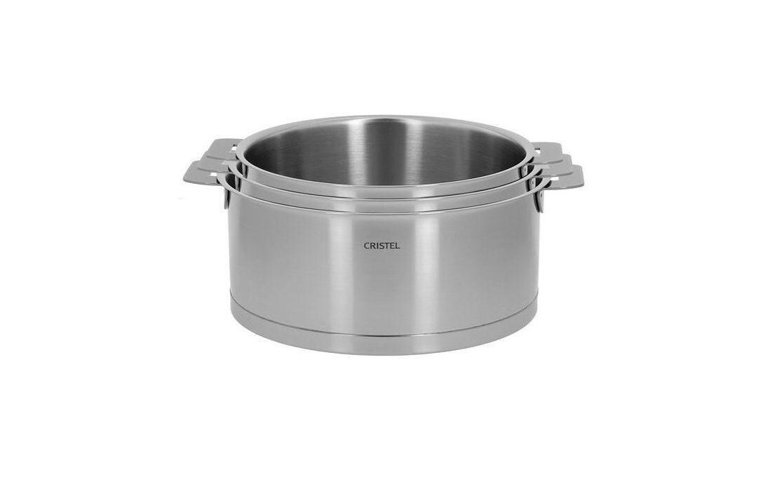 Cristel Topf 3er Set Strate, Ø 16/18/20cm,