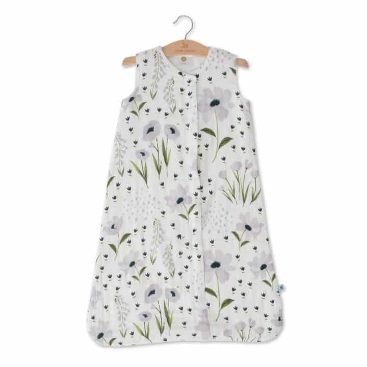 Cotton Muslin Sleeping Bag Gr. M - Blue Windflower