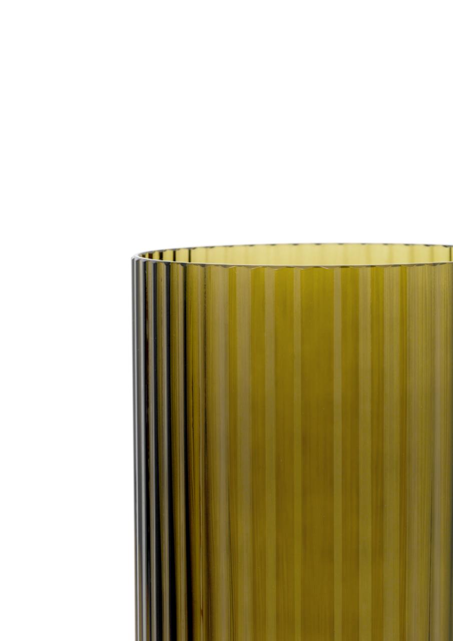 Lyngby Vase, 25cm, Olivgrün