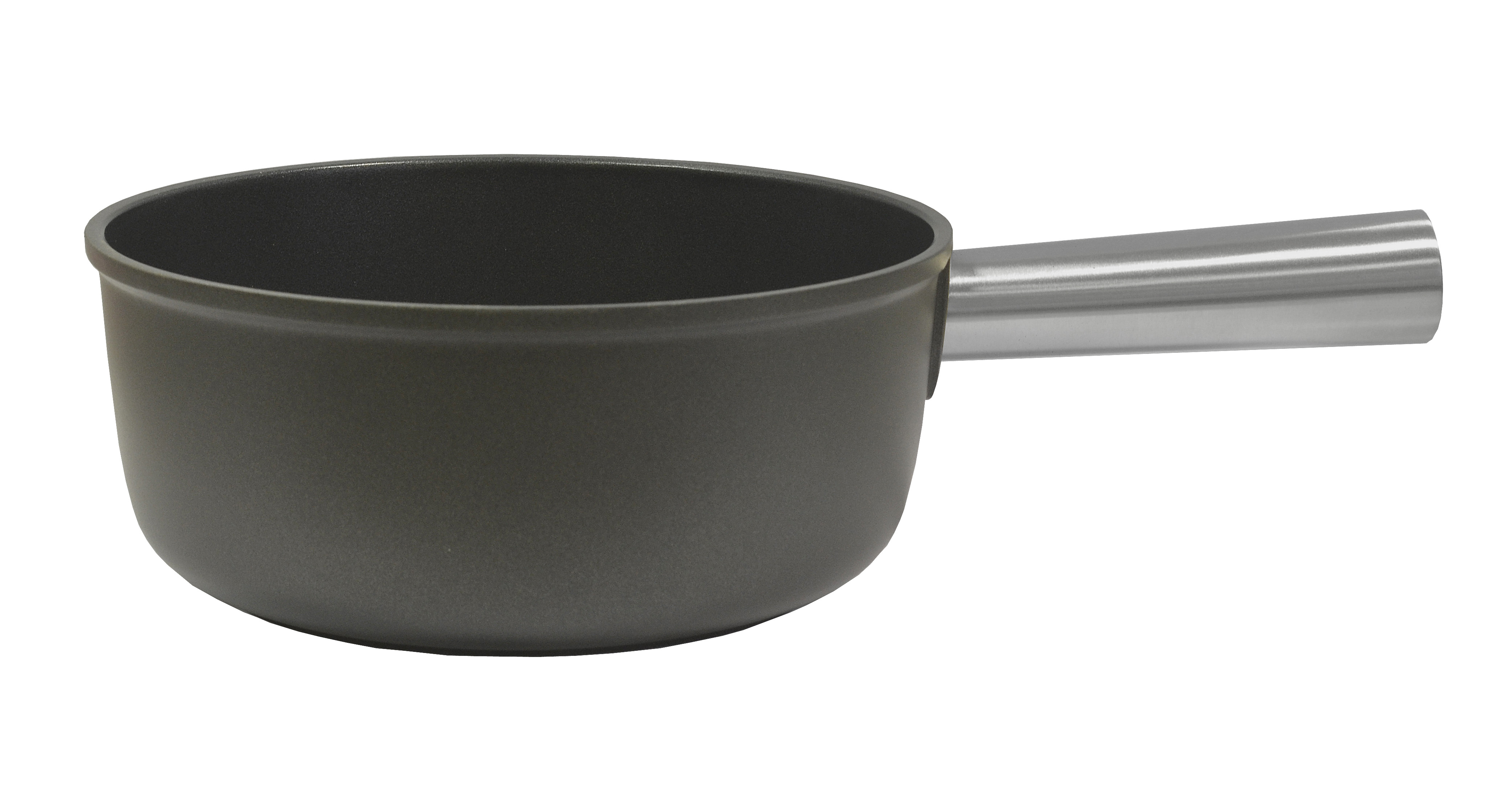 Caquelon aus Aluminium schwarz Ø 21 cm, H 90 mm 2.4 Lt.