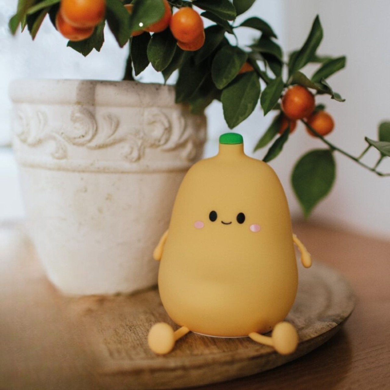 Pflanze, Pflanze im Topf, Kauferleichter, weiches Spielzeug, fruchtform, Zitrone Figur, niedliches Accessoire