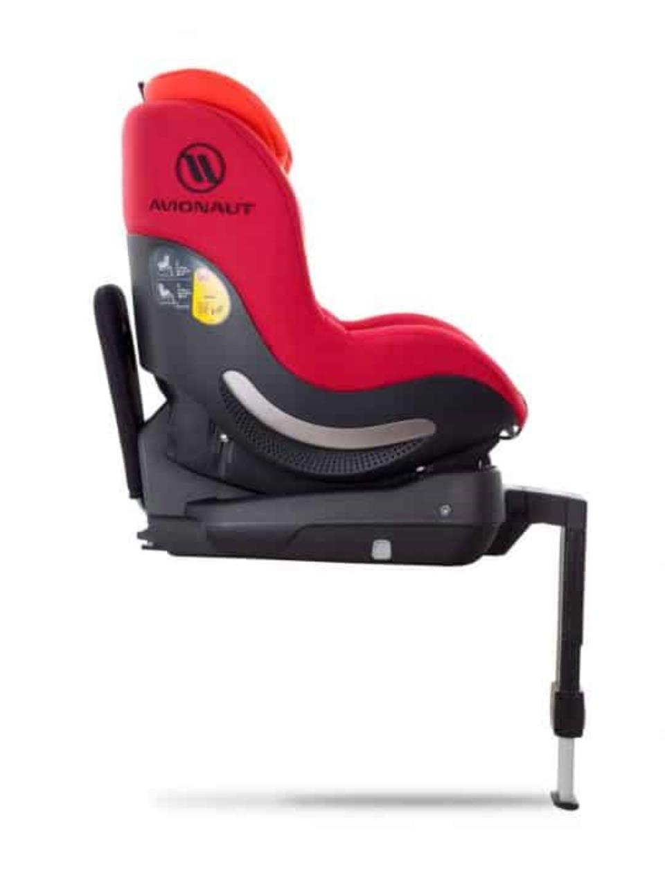 Kindersitz, Autokindersitz, Fünfpunktgurt, Rot, Verstellbare Basis