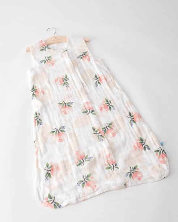 Cotton Muslin Sleeping Bag Gr. M - Watercolor Rose