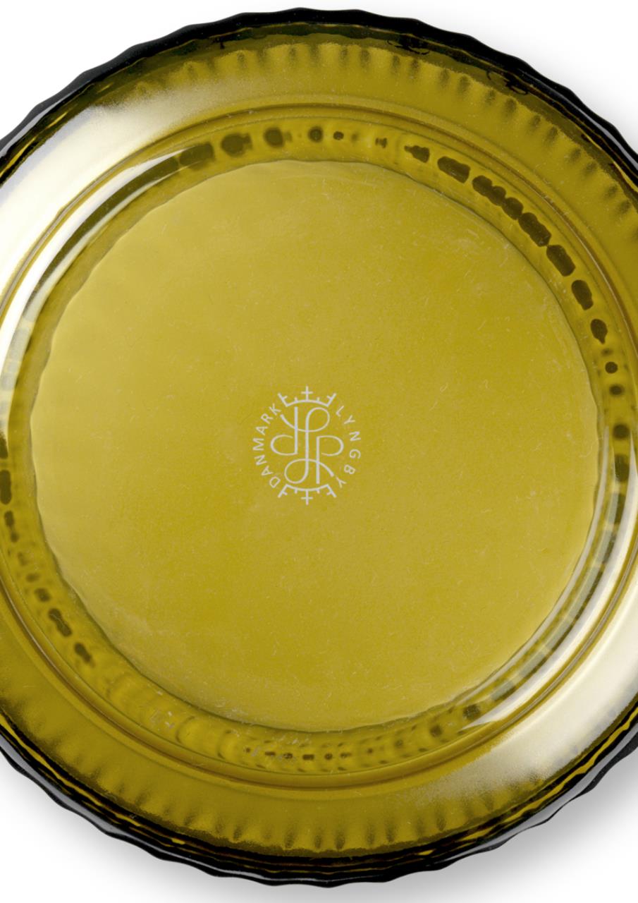 Lyngby Vase, 25cm, Olivgrün
