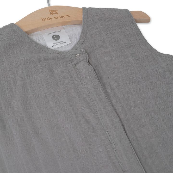 Cotton Muslin Sleeping Bag Gr. L - Nickel