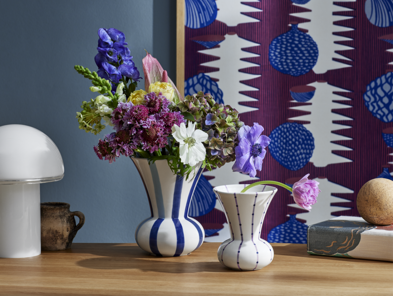Signature Vase, 20cm, Blau