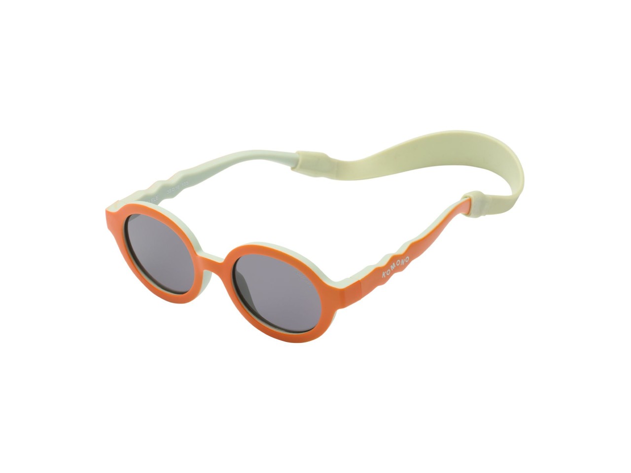 Sonnenbrille, rund, orange, Kunststoff, Kinder