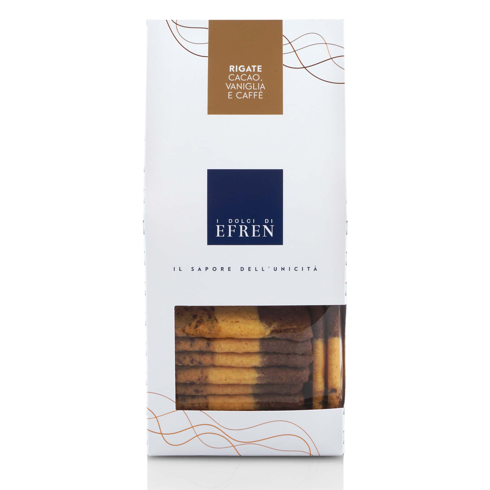 I dolci di Efren, Rigate Cacao, Vaniglia & Caffè, 200g