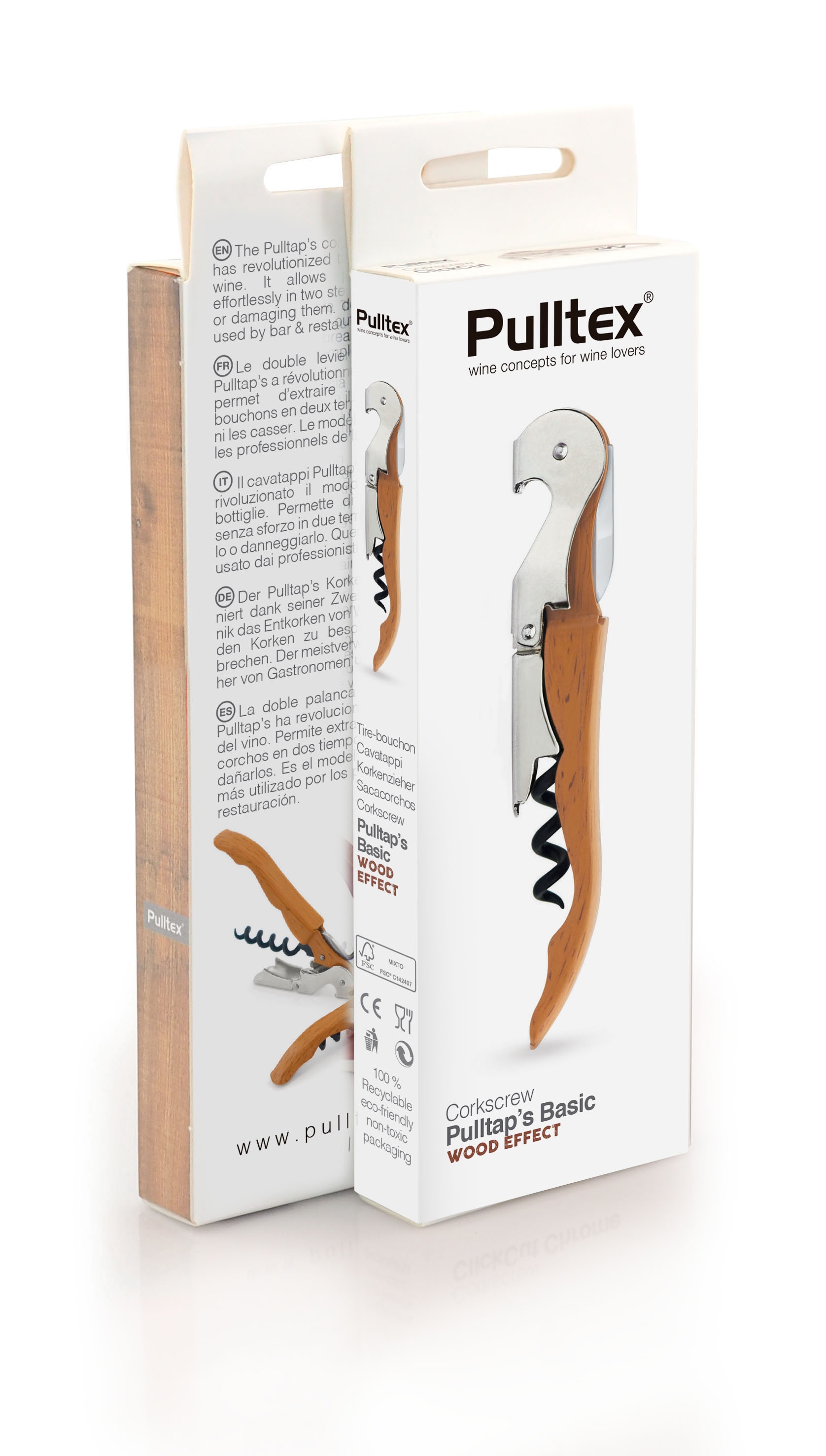 Pulltap's Classic Korkenzieher holzfarbig